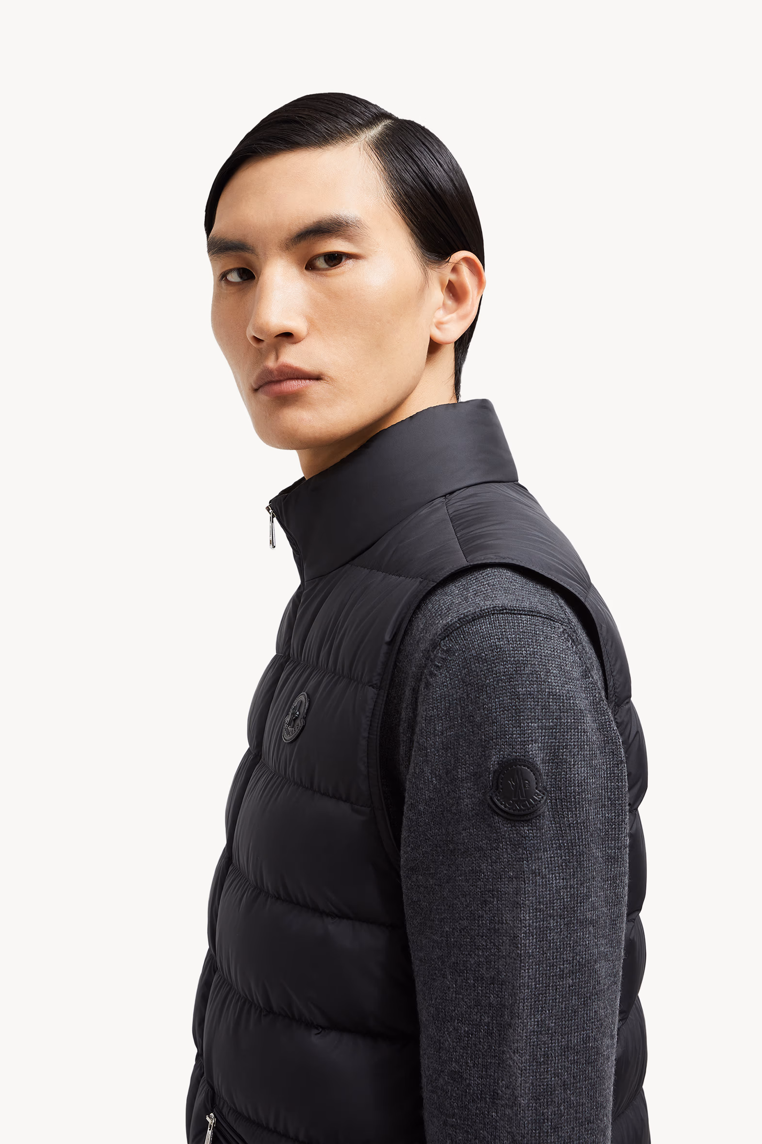 Treompan Down Vest Men Black Moncler 4